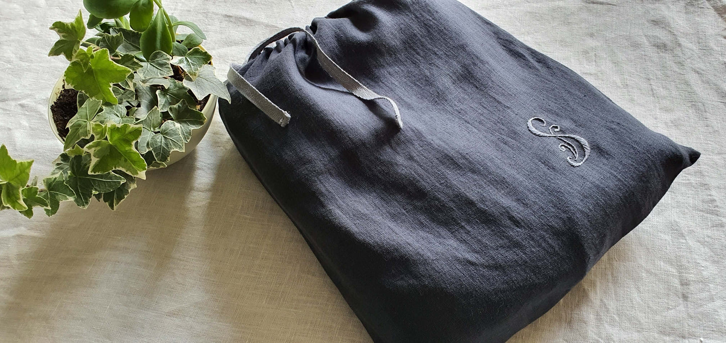BE PERSONALIZED/ Monogram Your Initials On Your Shirt, Pajama , Bag Or Any Other Clothing/ Embroidered By Hands Monograms/