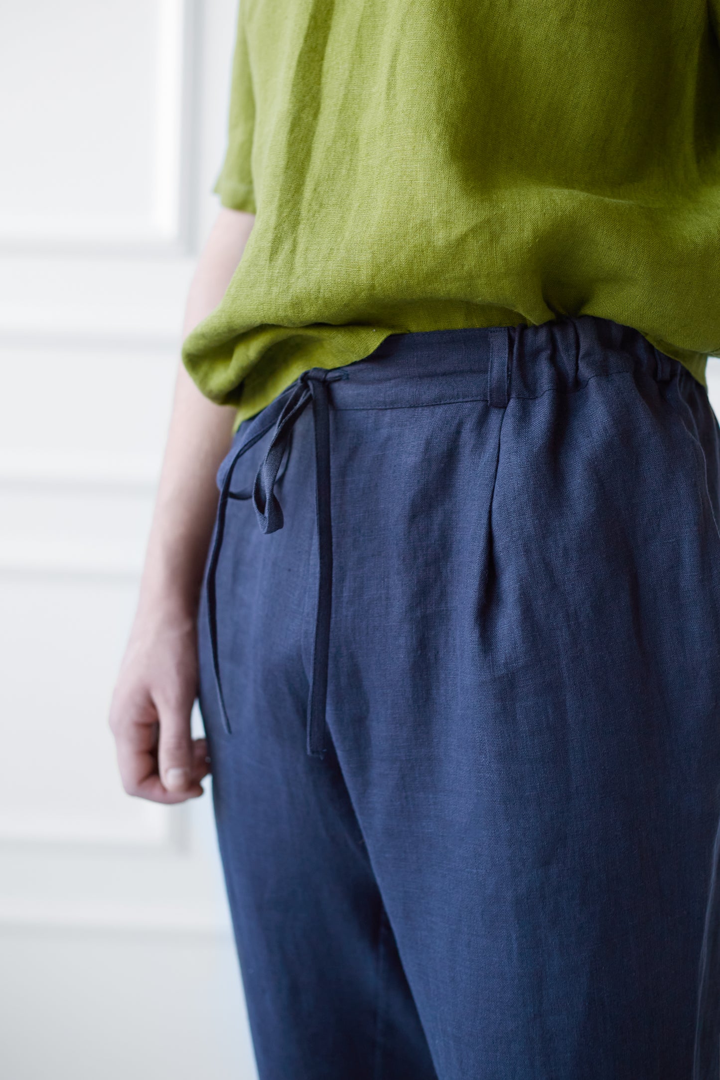 Tapered Linen Pants for Men