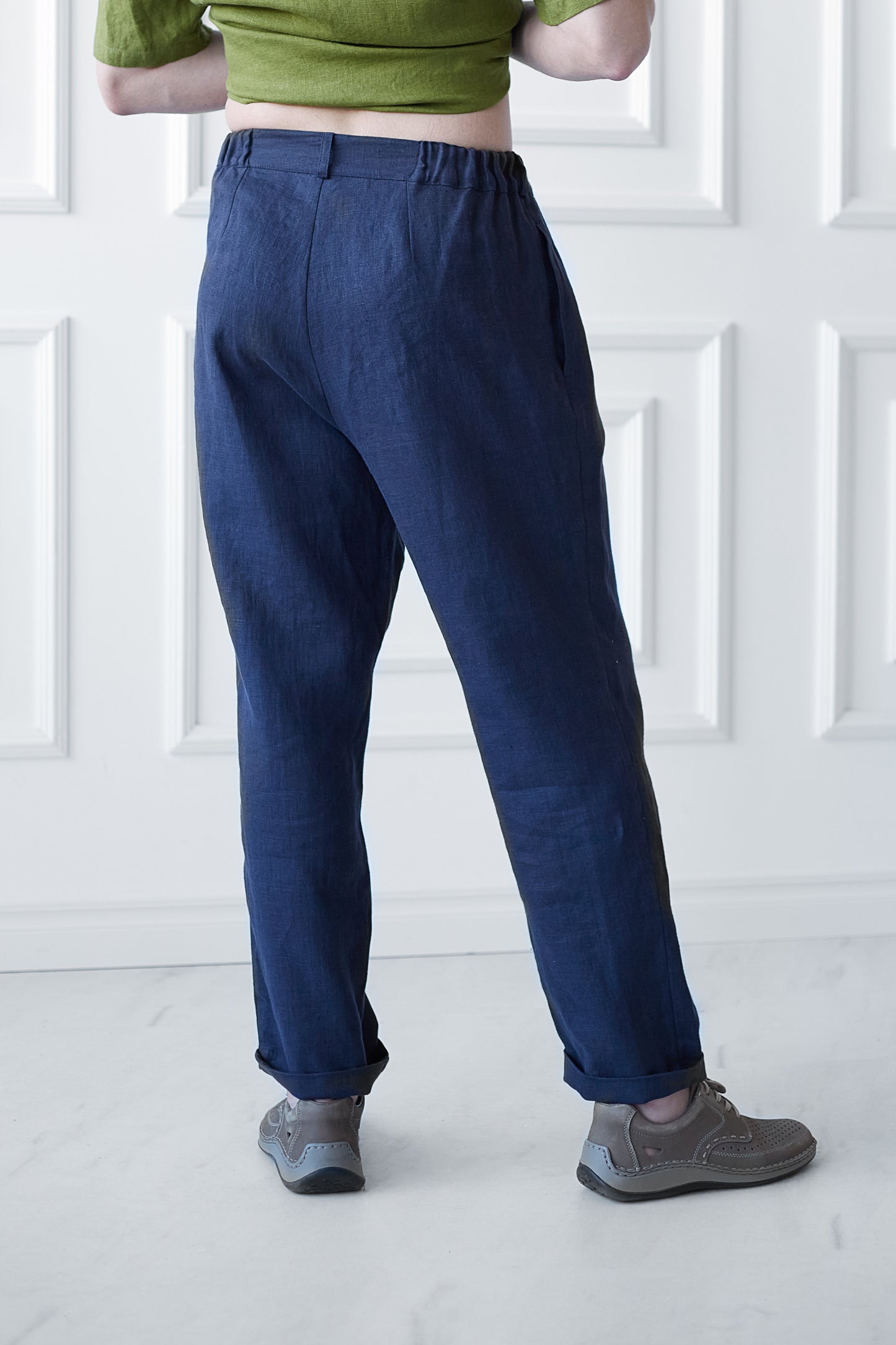 Tapered Linen Pants for Men