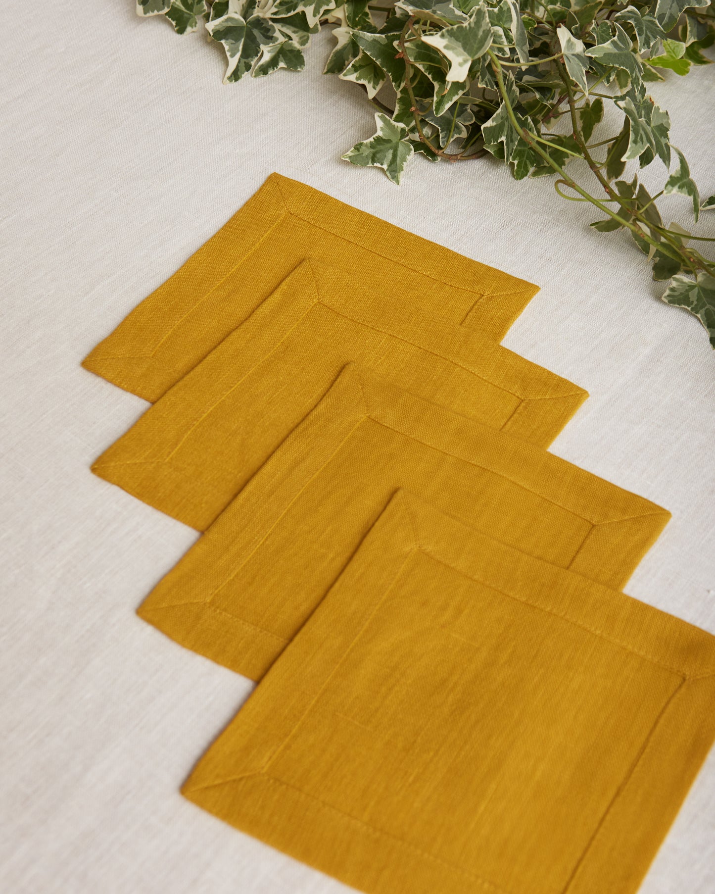 Linen Square Coasters