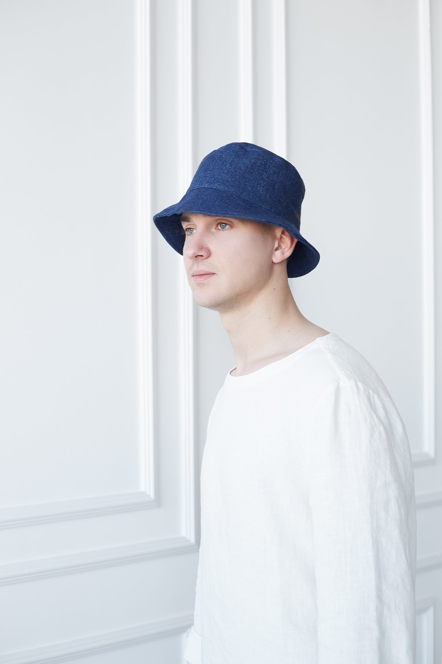 Warm Bucket Hat in Linen Wool Blend