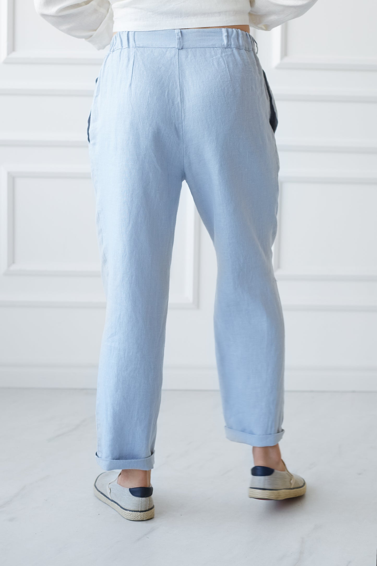 Tapered Linen Pants for Men