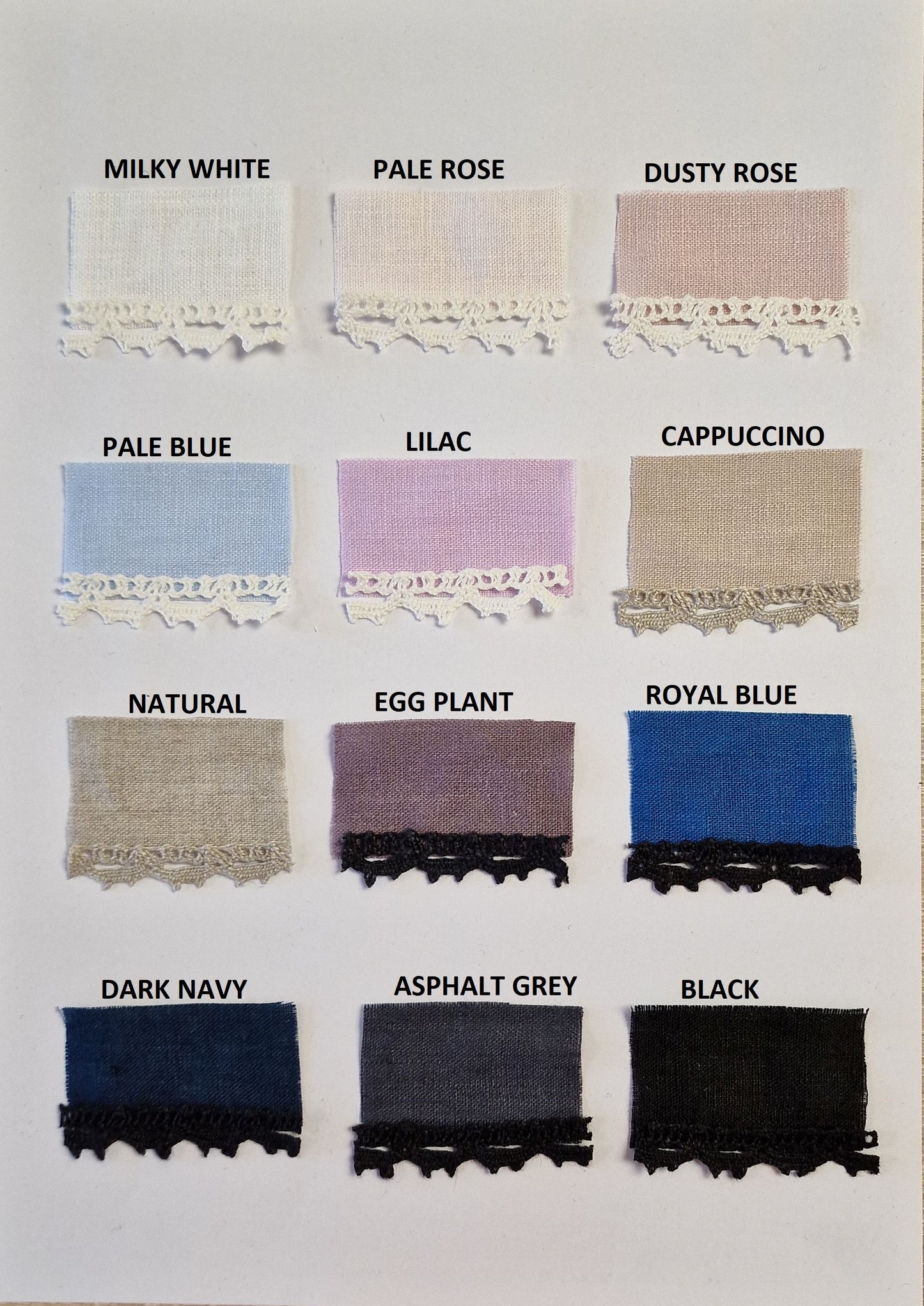 Linen Pajamas ROSIE LACE With Cropped Pants