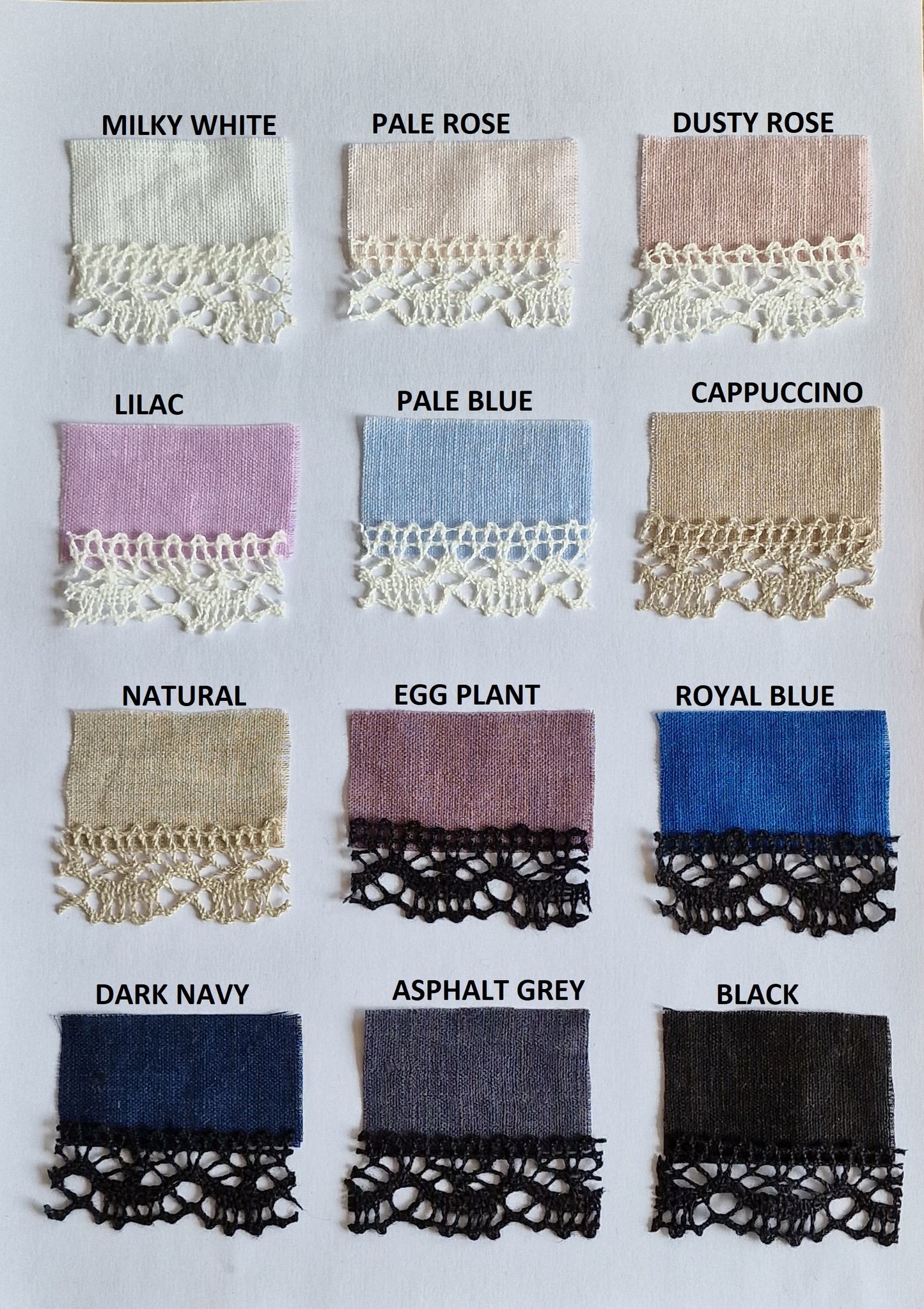 Lightweight Pure Linen LGlinen Color Shades