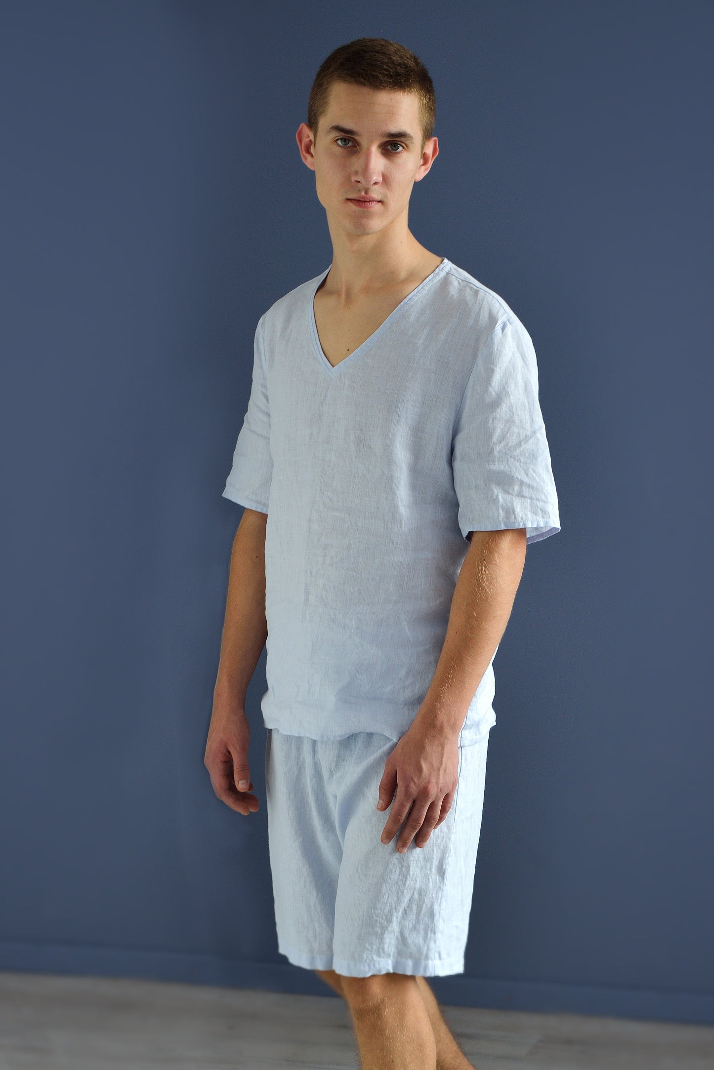 Pure Linen Loose Sleep Shorts for Men