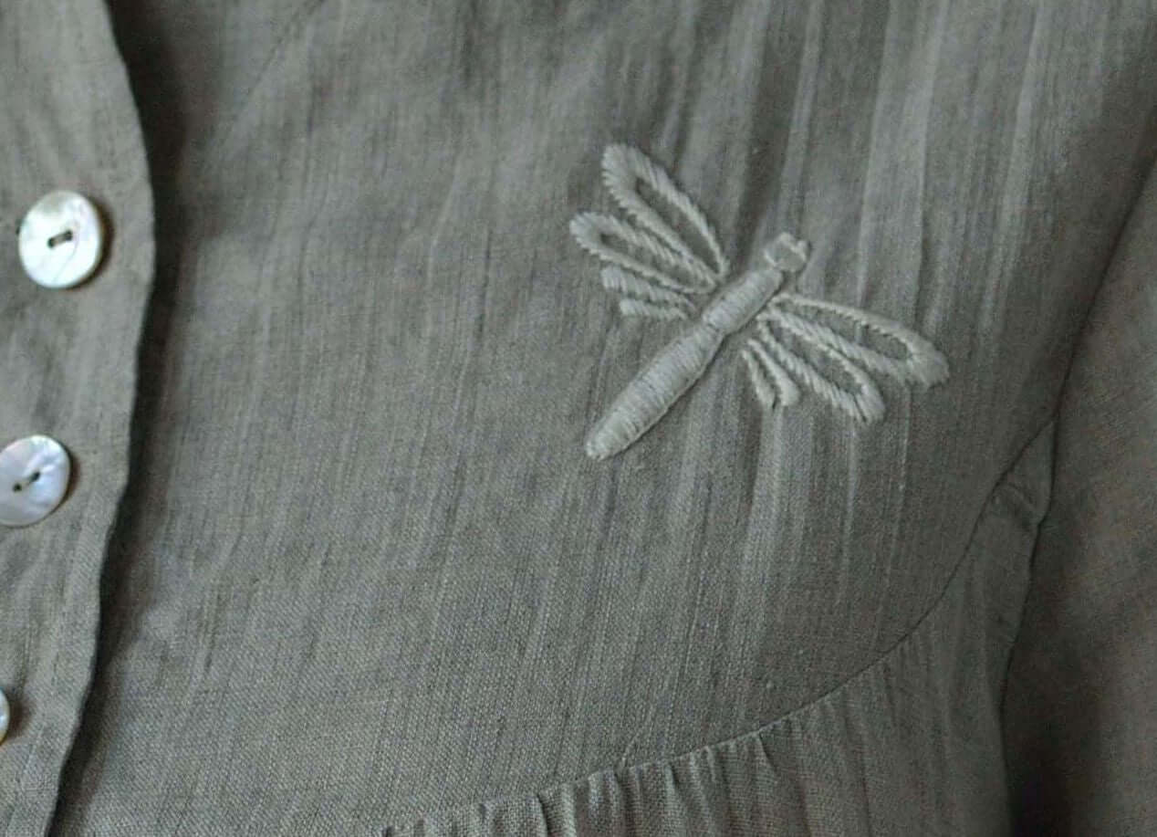 BE PERSONALIZED/ Monogram Your Initials On Your Shirt, Pajama , Bag Or Any Other Clothing/ Embroidered By Hands Monograms/