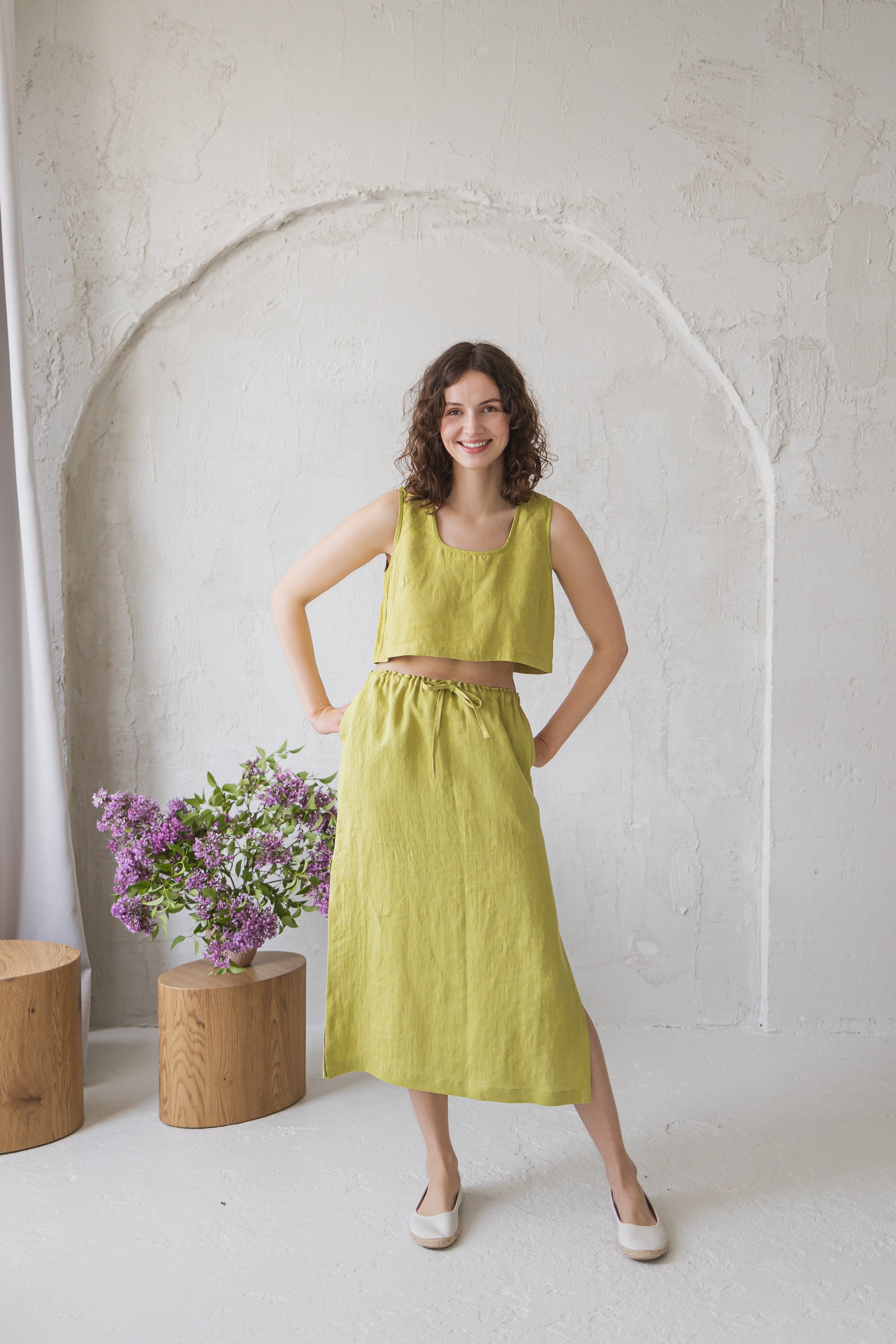 Linen Crop Top AVANI