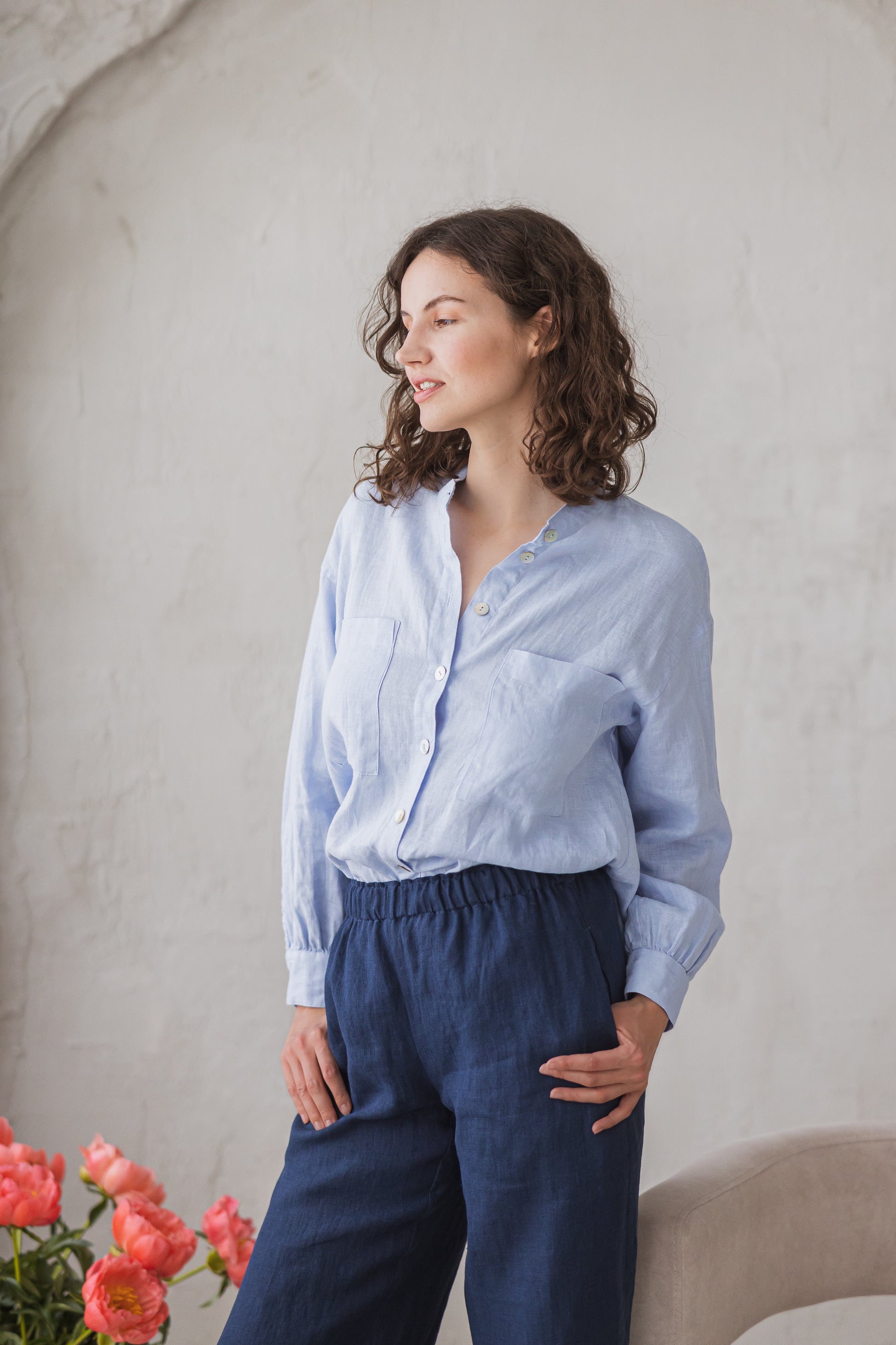Linen Pants Ankle Length EDNA