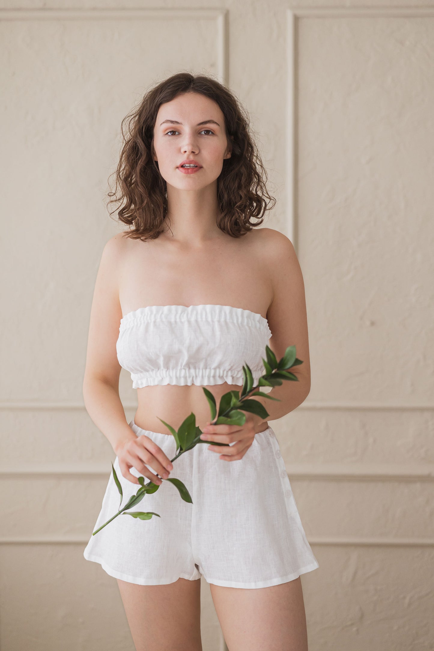 Linen High Waist Fitted French Style Knickers