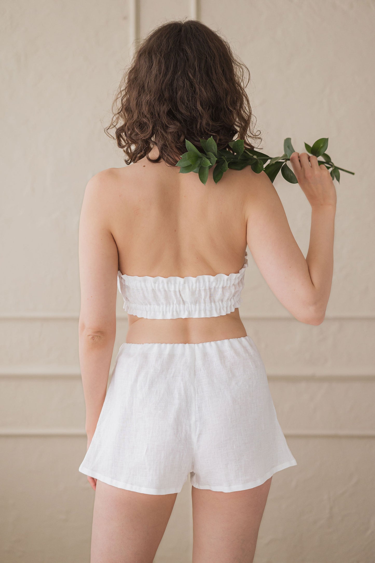 Linen High Waist Fitted French Style Knickers