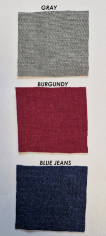 Dress VERA in Linen Wool Blend Burgundy