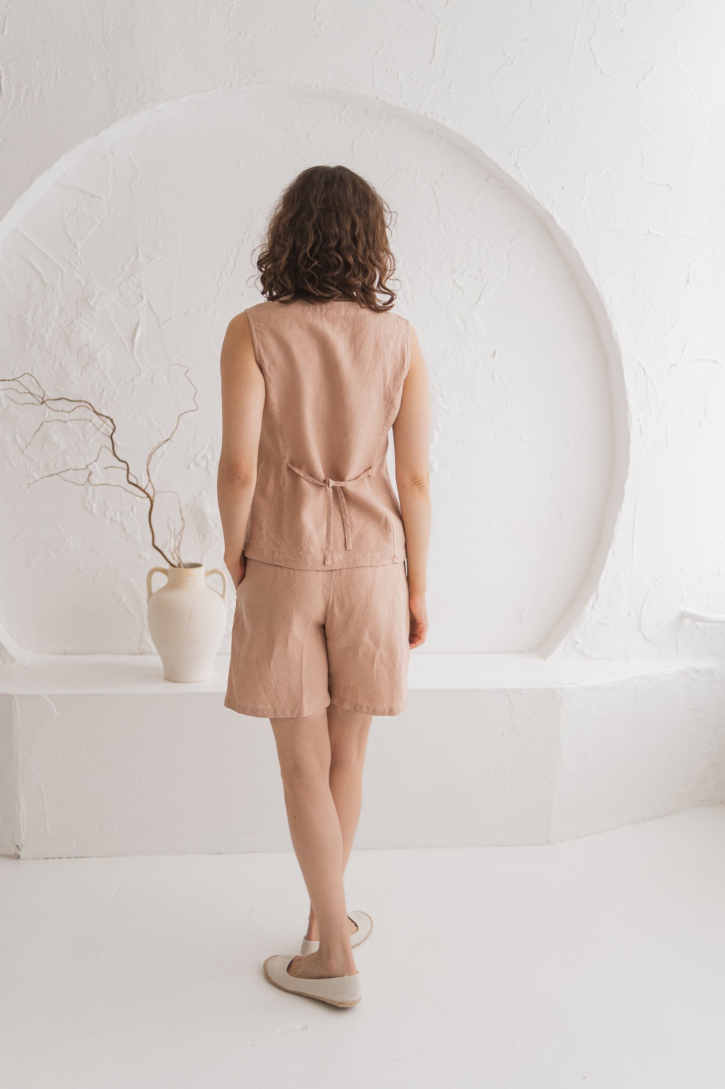 Minimal Linen Vest GABRIEL