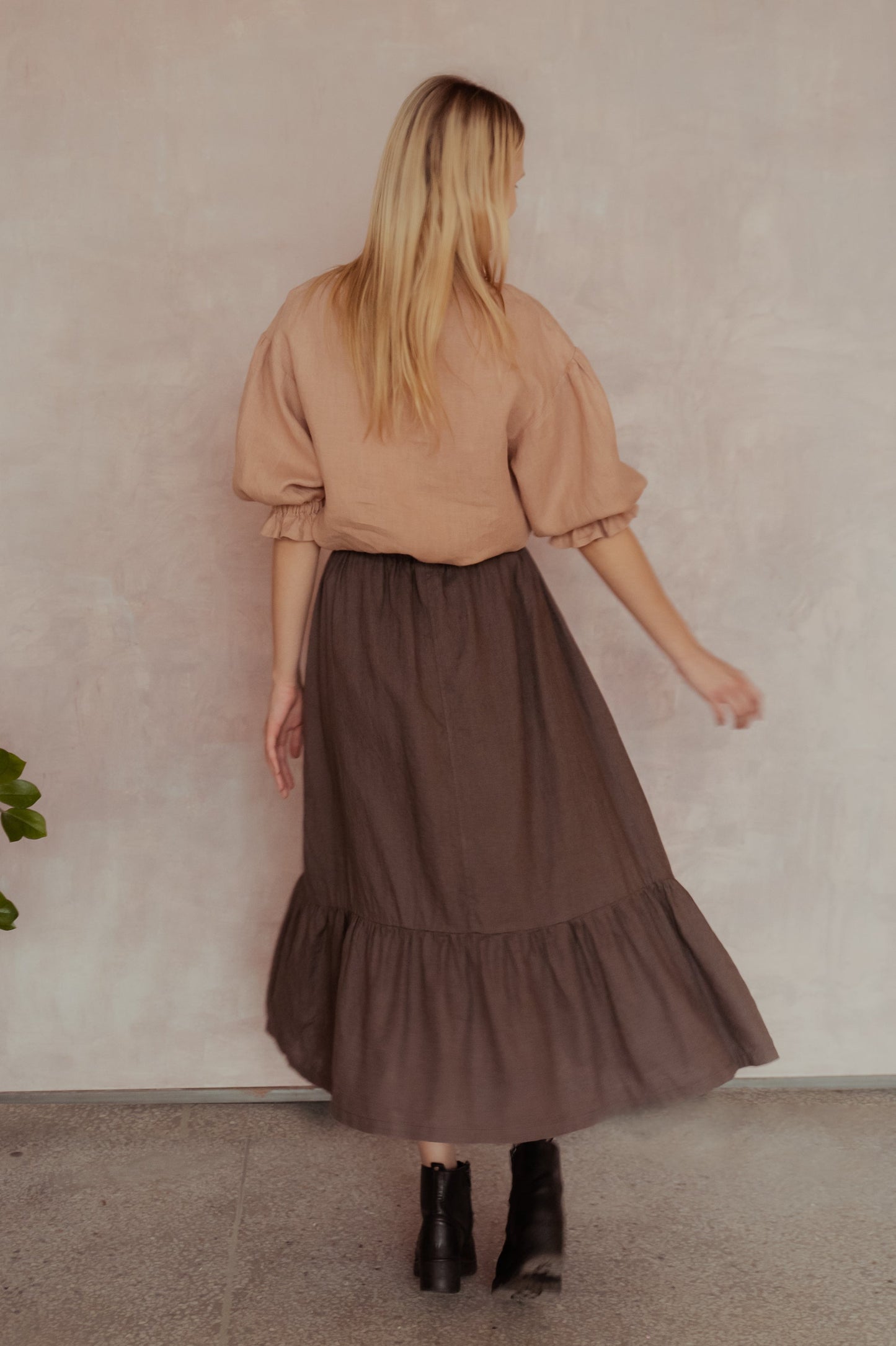 Linen Blouse SCARLET Oversize