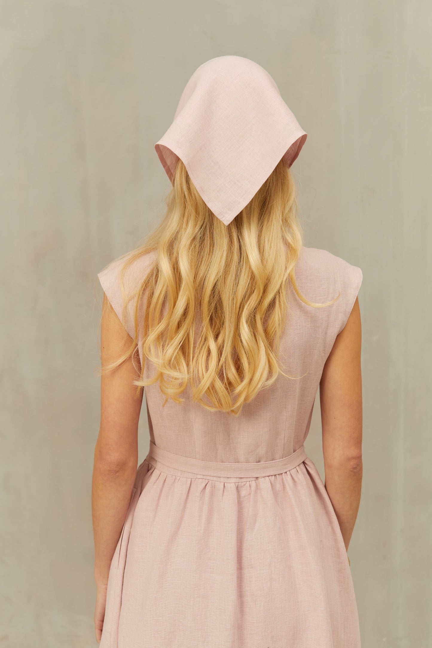 Linen Bandana. Hair Neck Scarf in Various Colors