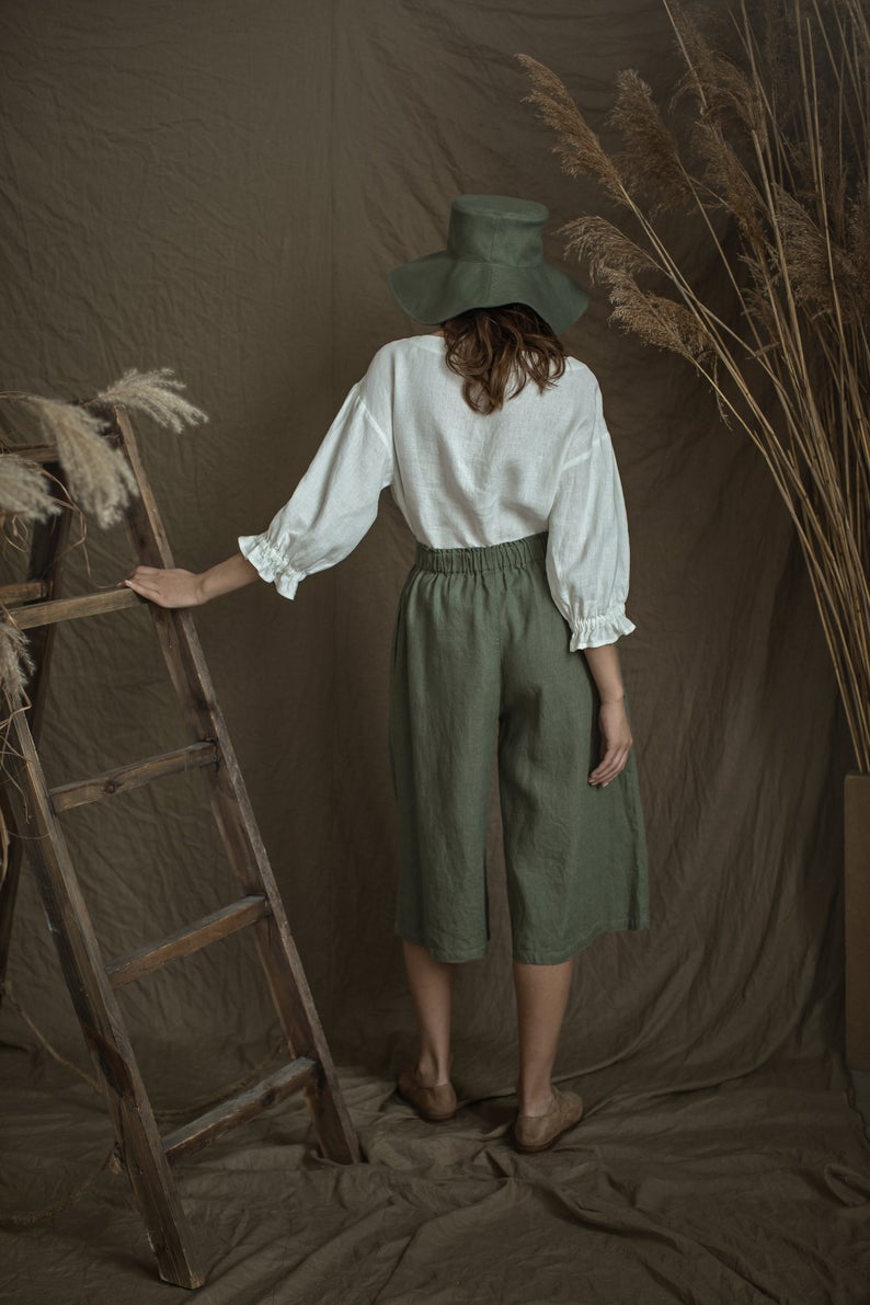 Linen Blouse SCARLET Oversize