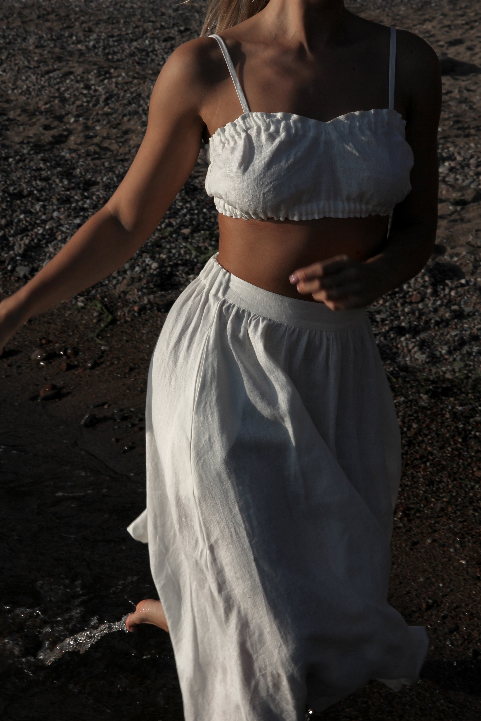 Linen Crop Top RUBY