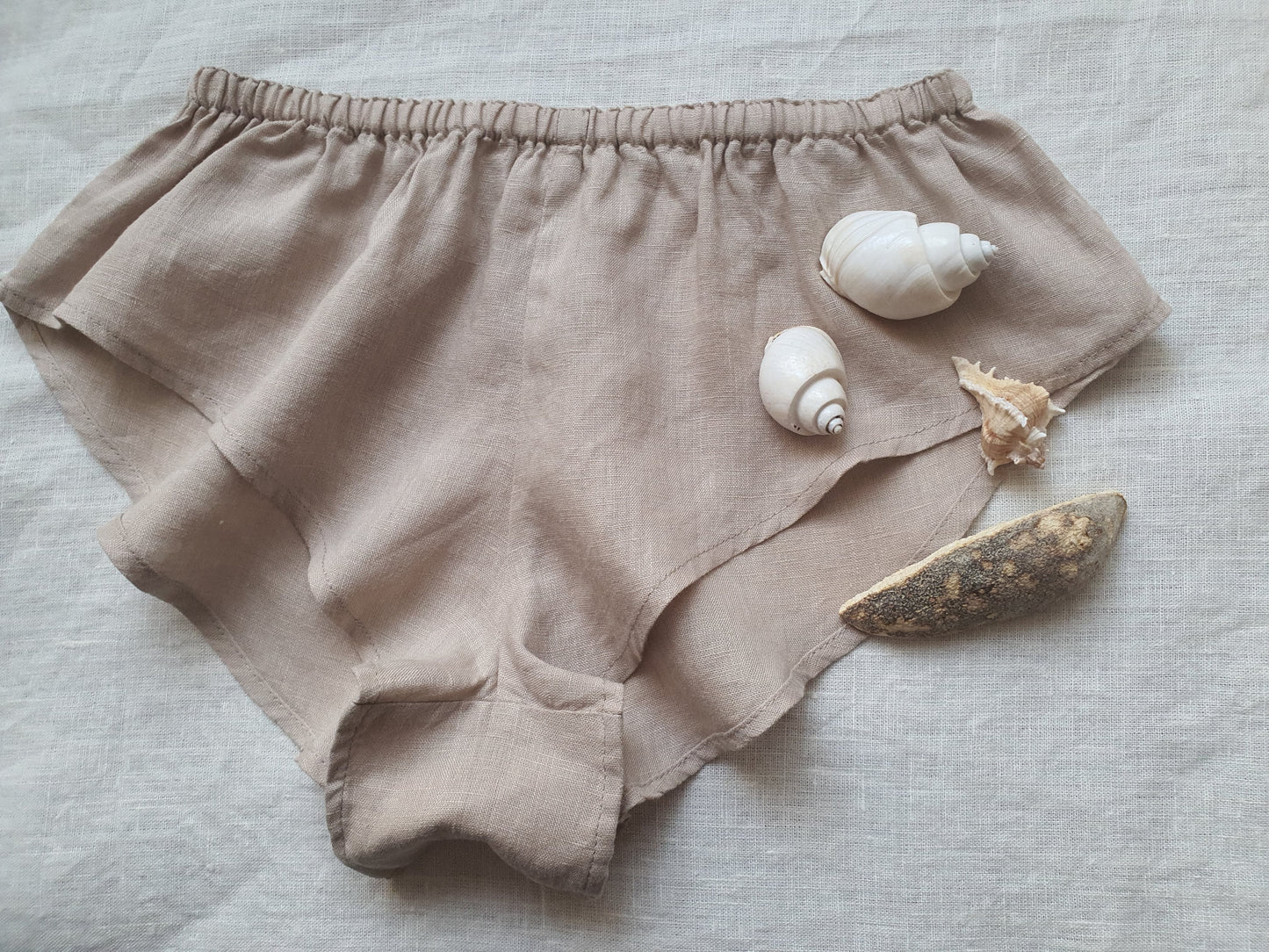 Linen French Knickers/ Luxury Organic Underwear for Her