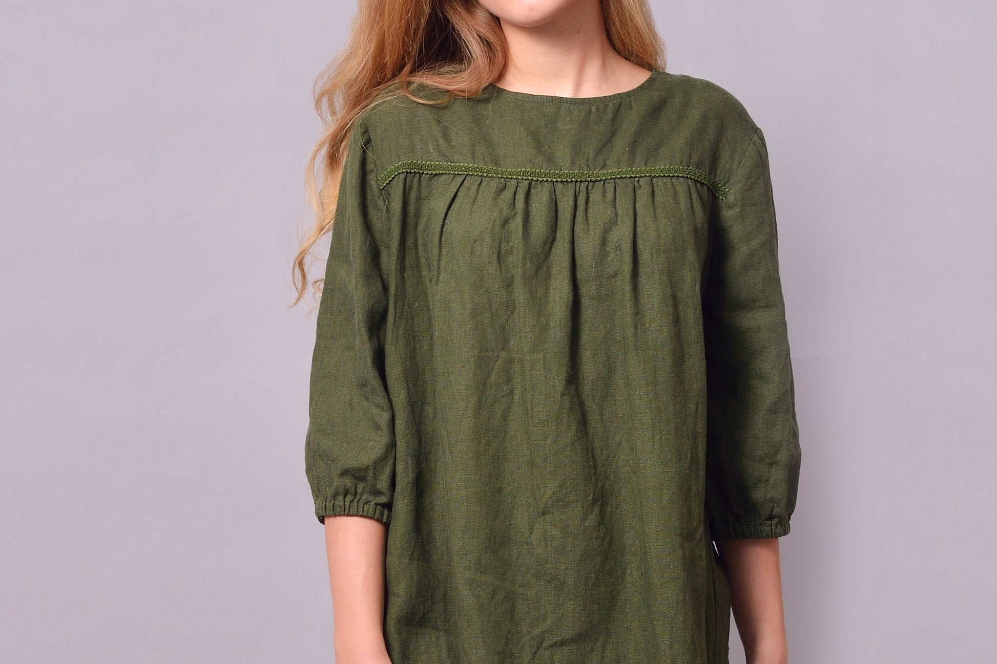 Linen Dress - Tunic VIRGINIA Natural