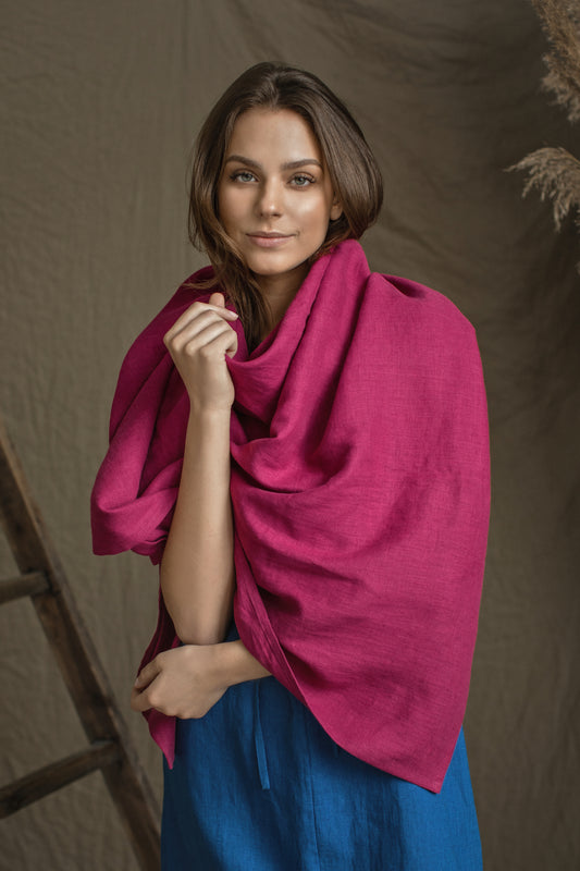 Linen Scarf/Shawl Maxi Size