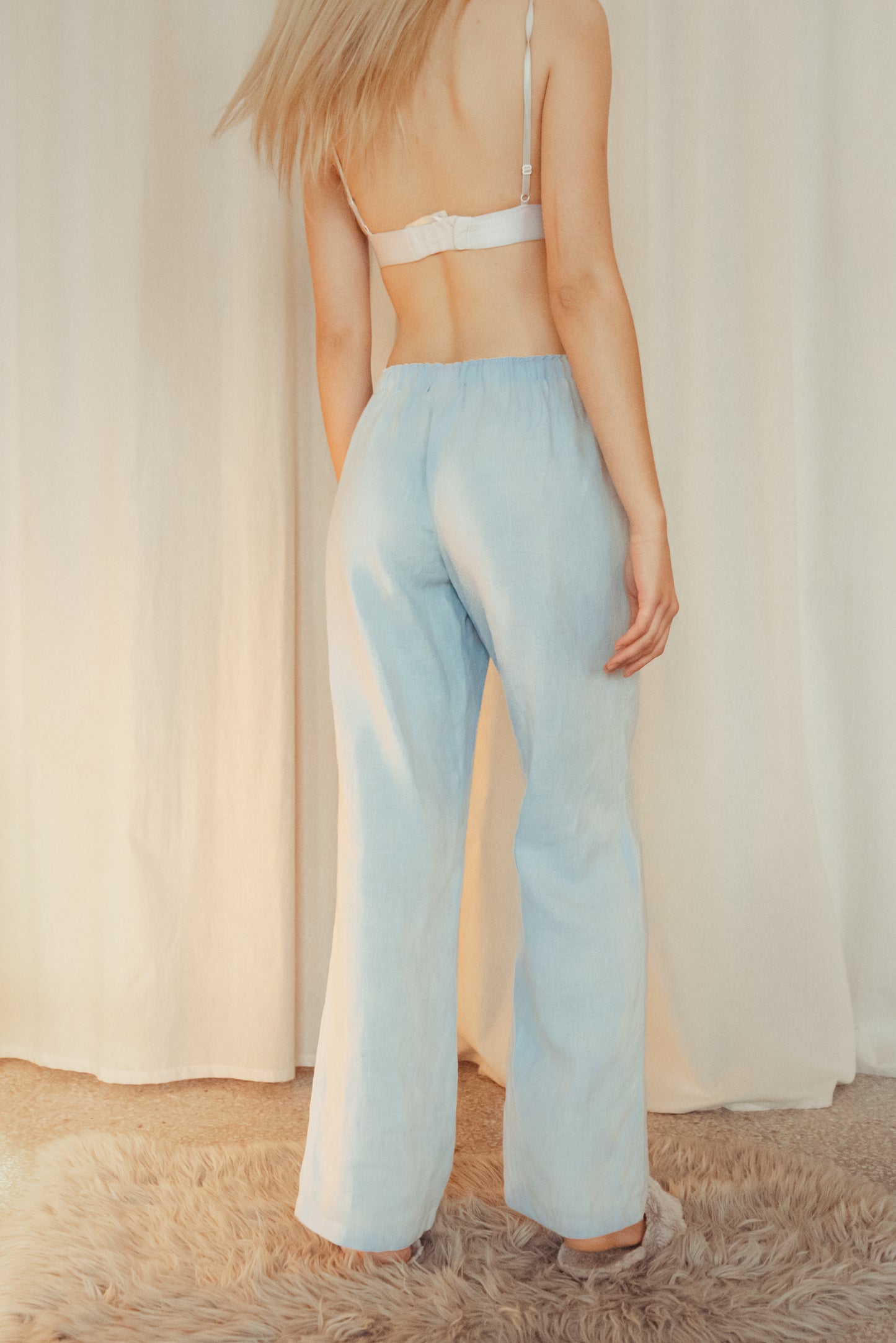 Linen Pajama Trouser CLASSIC for Woman/ Linen Loungewear for Women