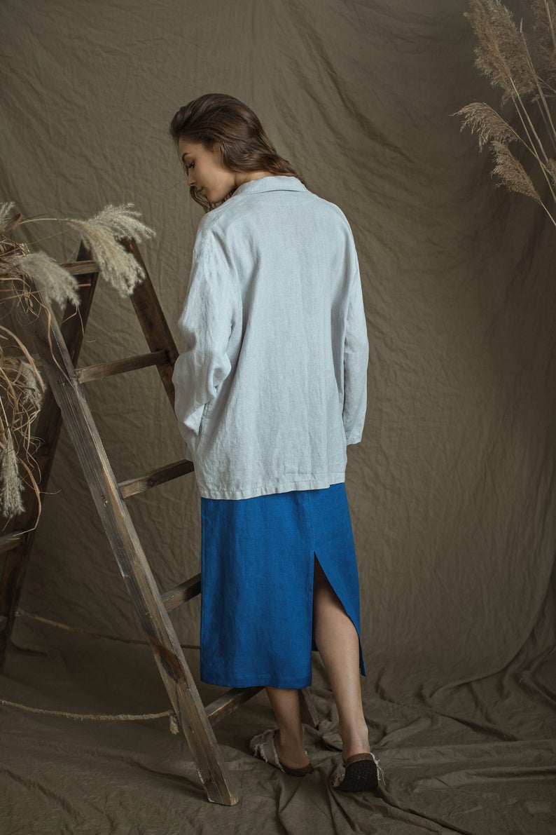 Linen Oversize Blazer BERKLEY In Various Colors