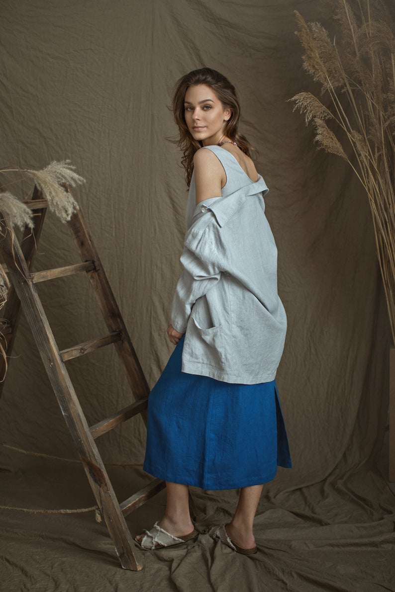 Linen Oversize Blazer BERKLEY In Various Colors