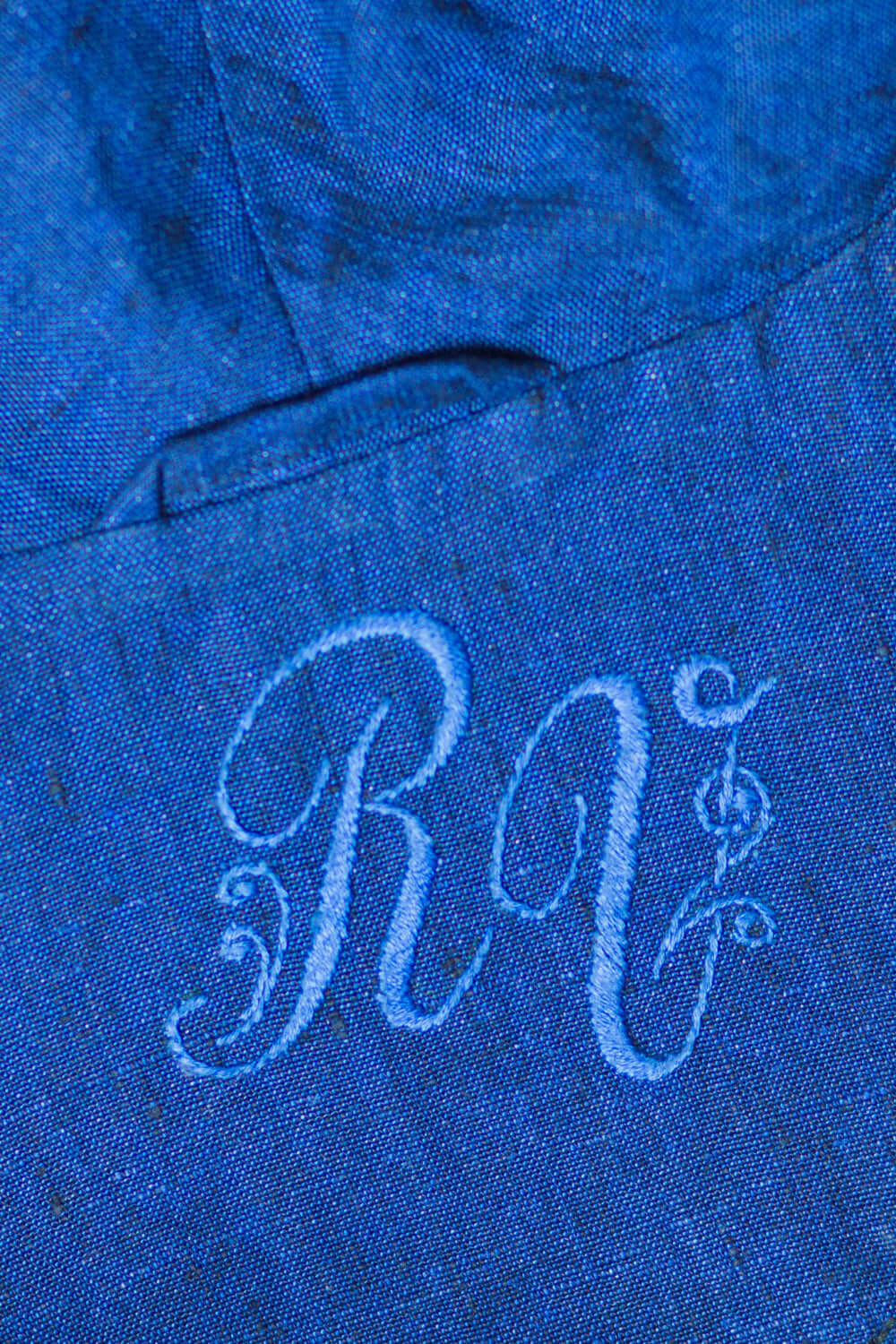 BE PERSONALIZED/ Monogram Your Initials On Your Shirt, Pajama , Bag Or Any Other Clothing/ Embroidered By Hands Monograms/