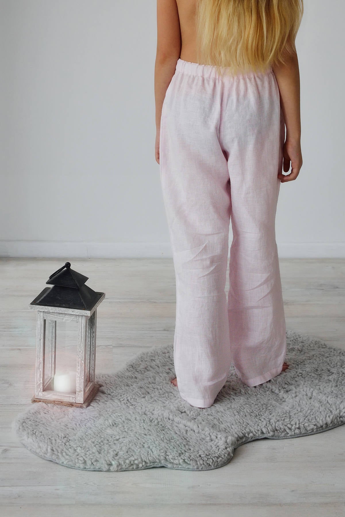 Linen Pajama Set For Girls 6-14 Years