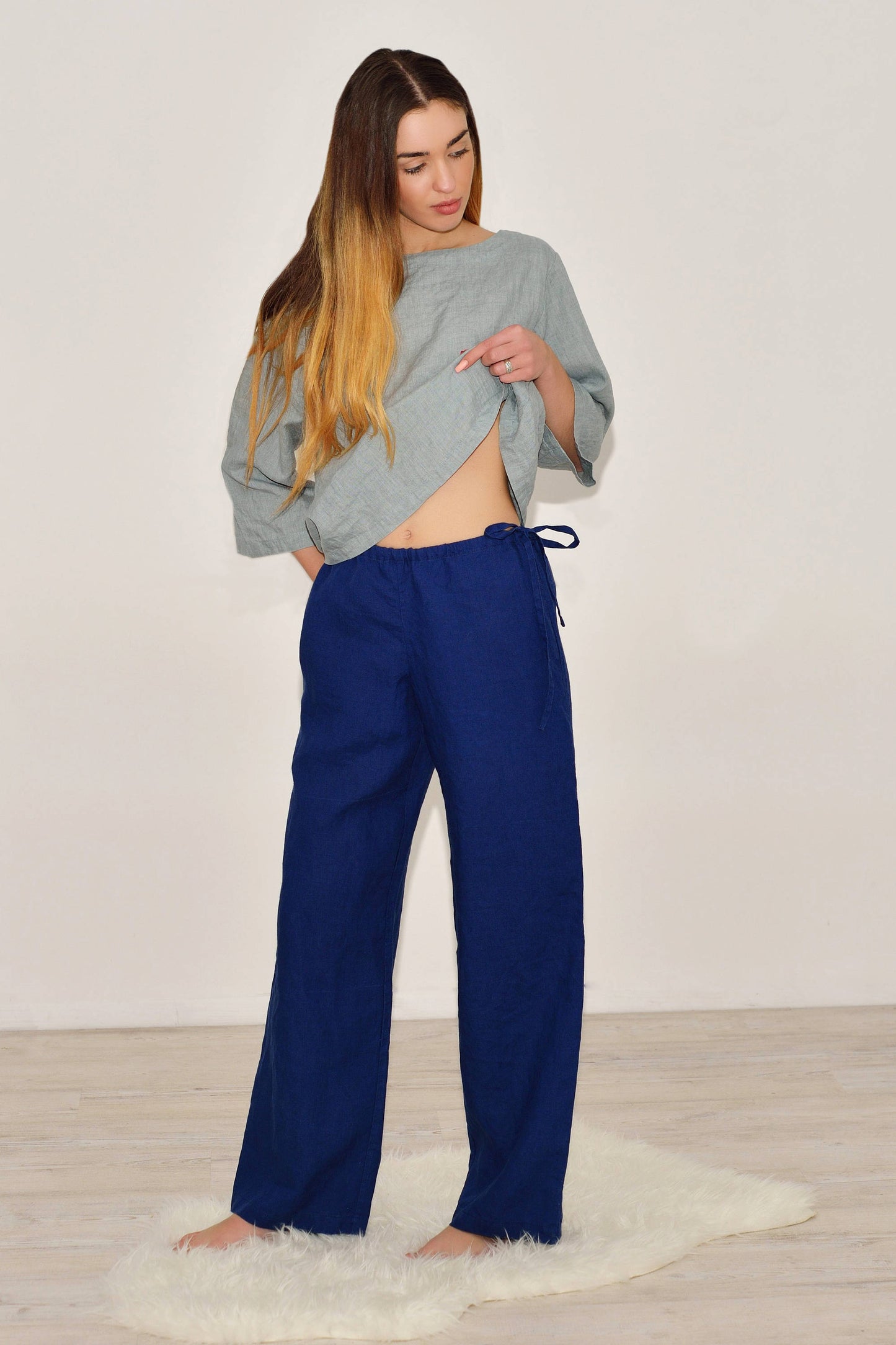 Linen Wide Pants WANDA For Women