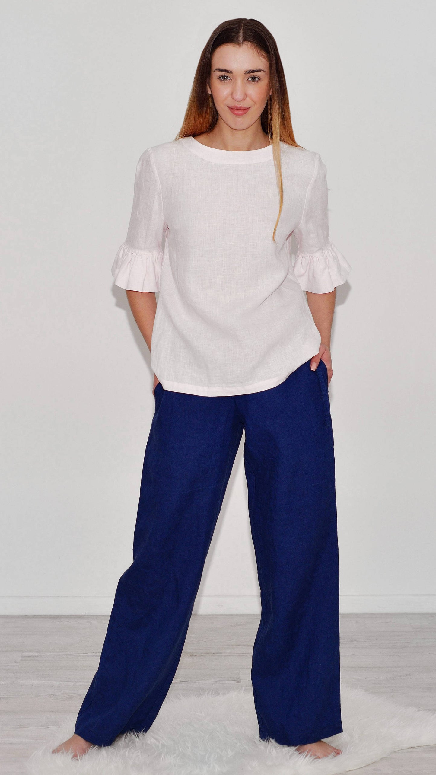 Linen Wide Pants WANDA For Women