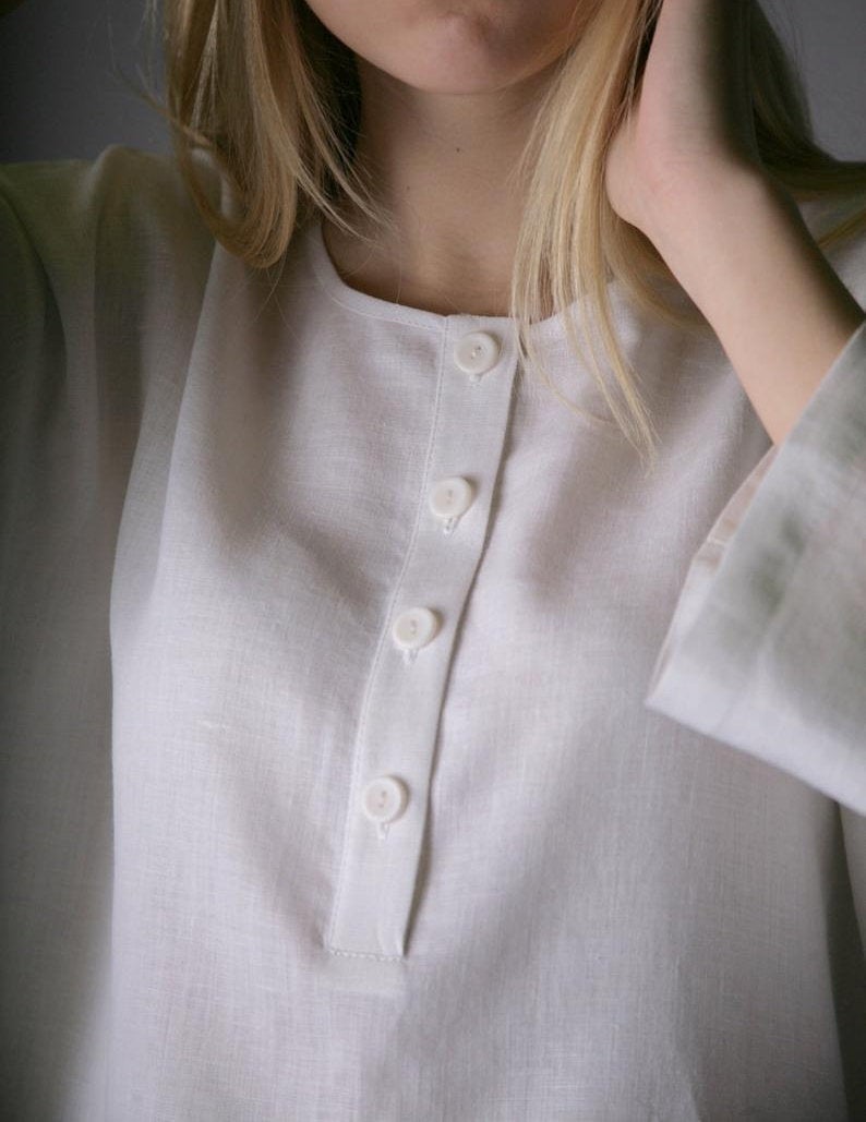 Linen Oversized Shirt HELEN Longsleeve