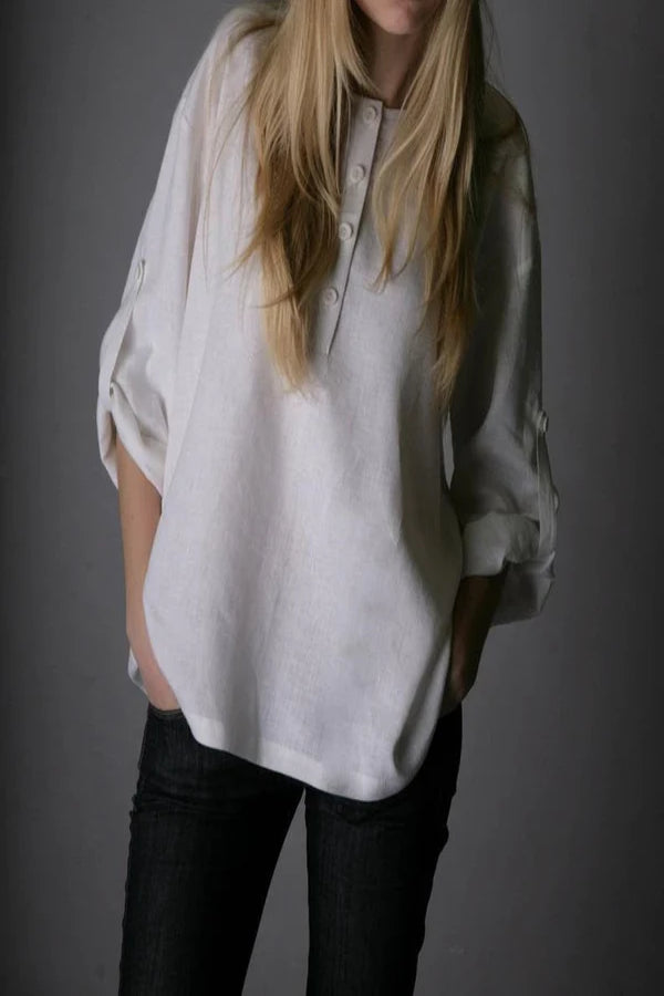 Linen Oversized Shirt HELEN Longsleeve