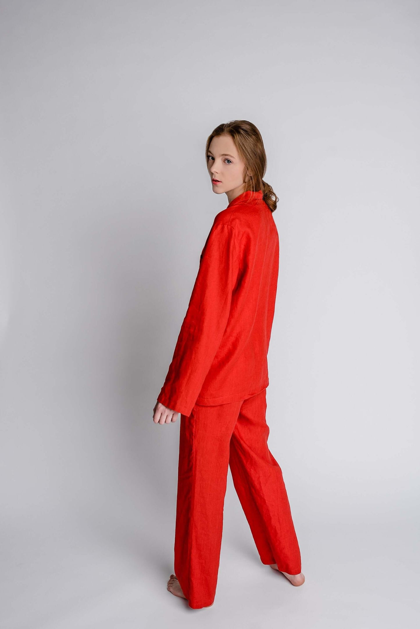 Christmas Linen Pajama SNOWFLAKE For Women