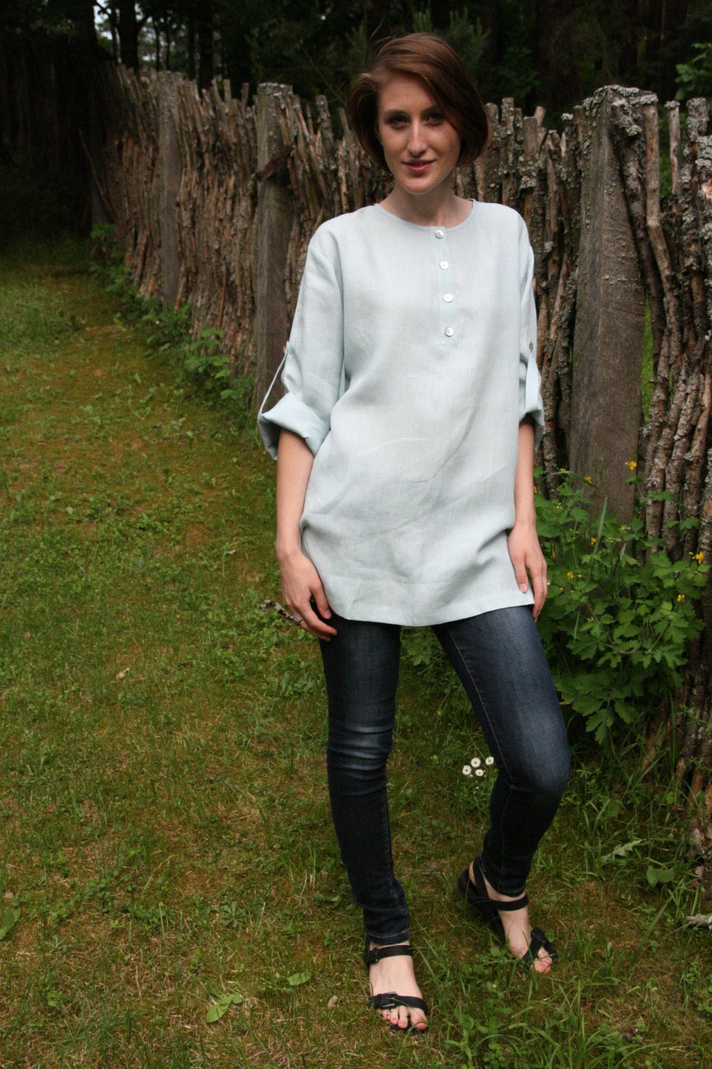Linen Oversized Shirt HELEN Longsleeve