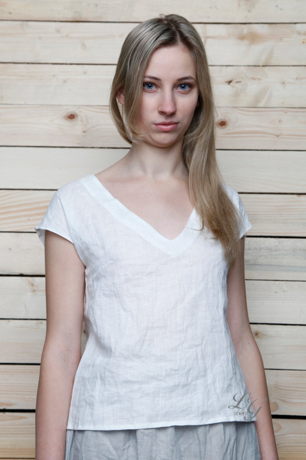 Linen Sleeveless Top ELLA