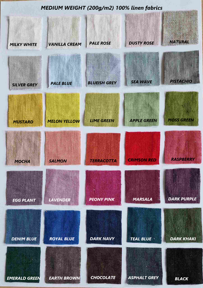 Handmade Red Linen French Knickers with Drawstring Waist