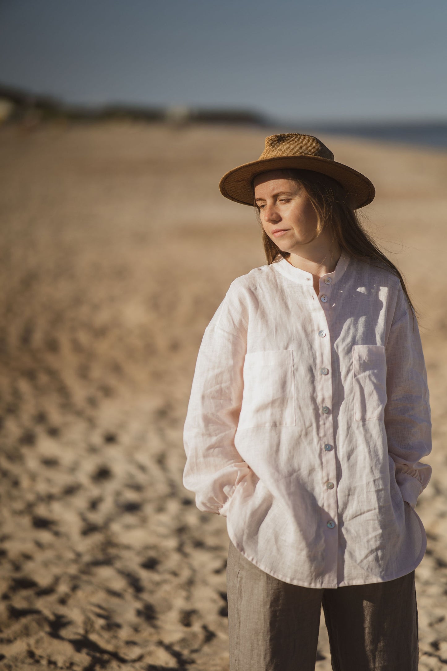 Oversized Linen Shirt for Women  DALIA