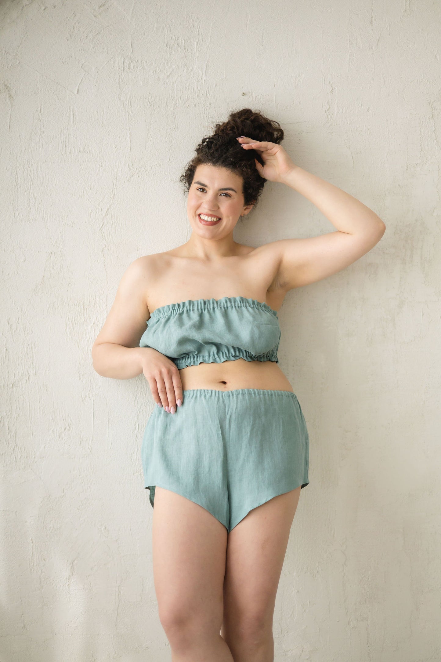 French Linen Underwear Set for Women