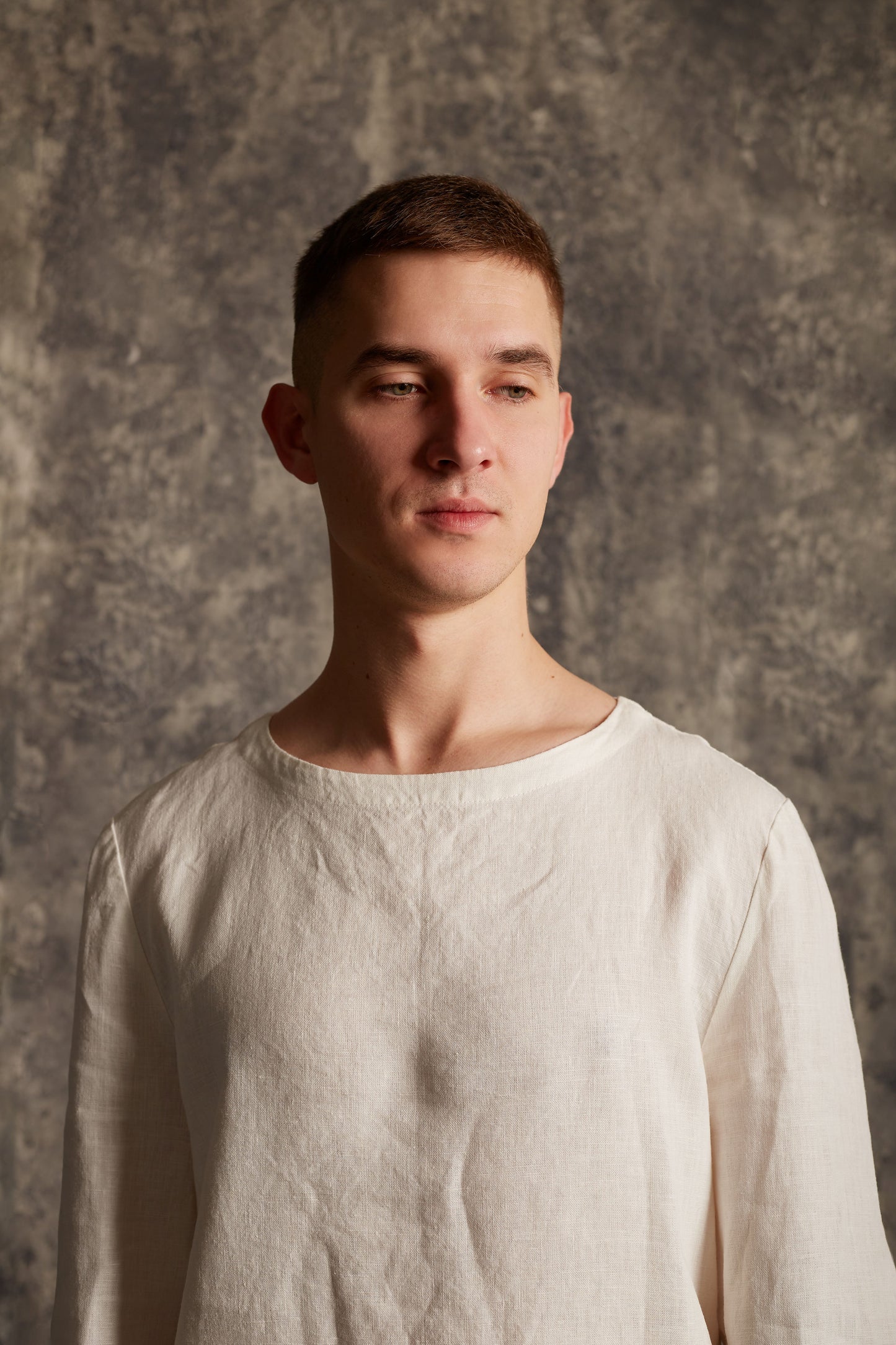 Men's Linen Top PETER with Long Sleeves