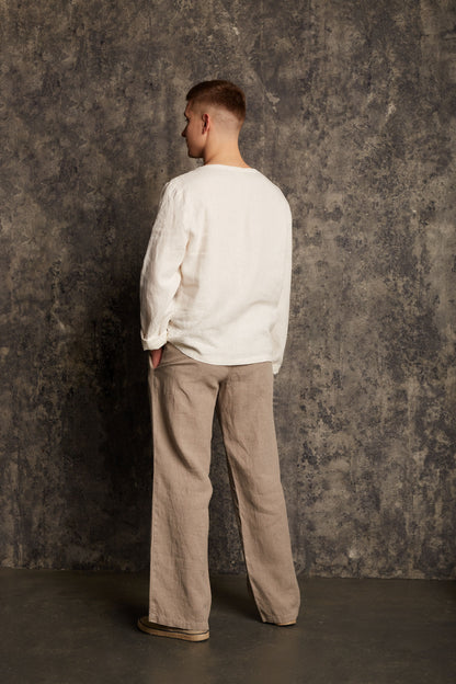 Linen Natural Trouser SIMPLICITY for Men