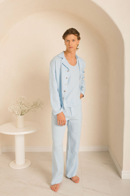 Linen Lightweight Pajama Set CLASSIC for Man