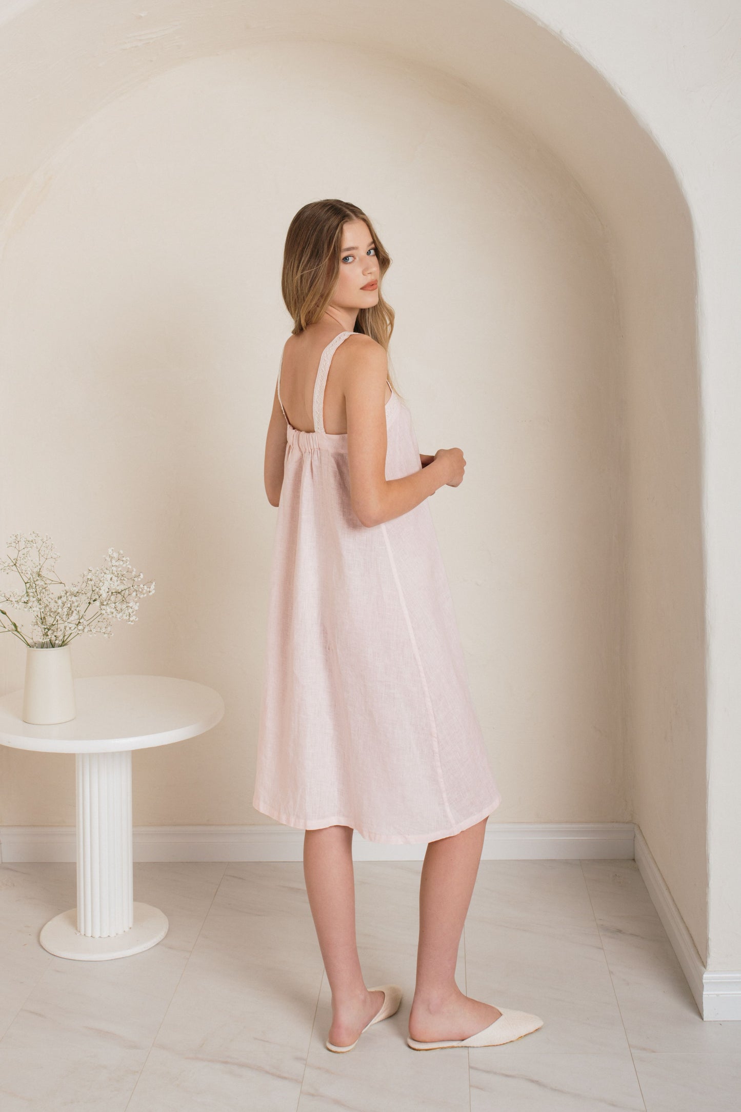 Long Eco-Friendly Linen Nightgown RIVER