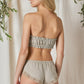 Linen Underwear set - Lace French Knickers and Soft Bralette