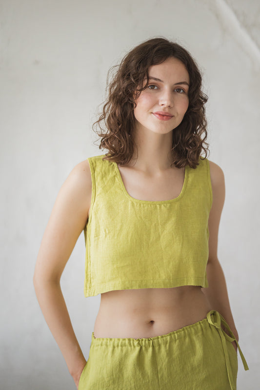 Linen Crop Top AVANI