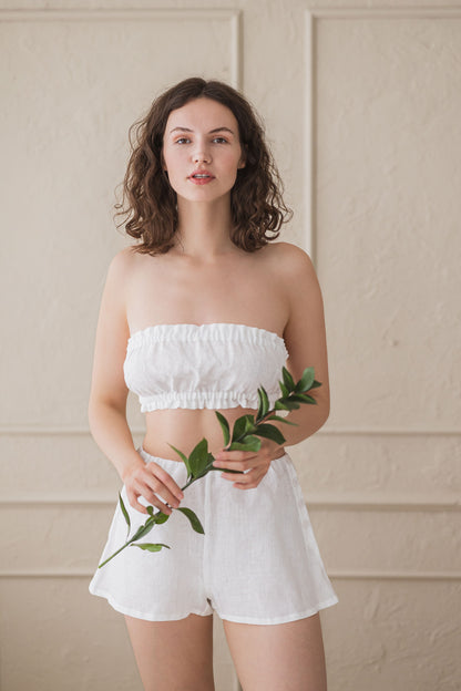 Linen High Waist Fitted French Style Knickers