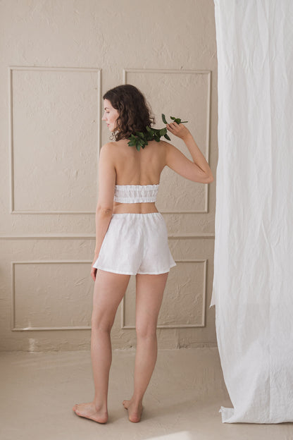 Linen High Waist Fitted French Style Knickers