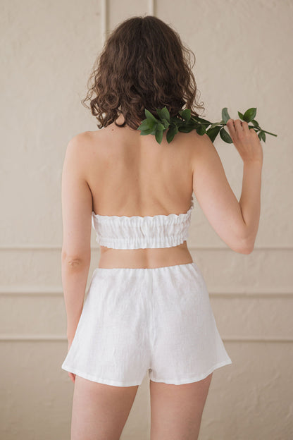 Linen High Waist Fitted French Style Knickers