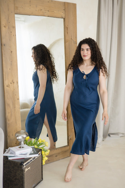Linen Elegant Gown DEW