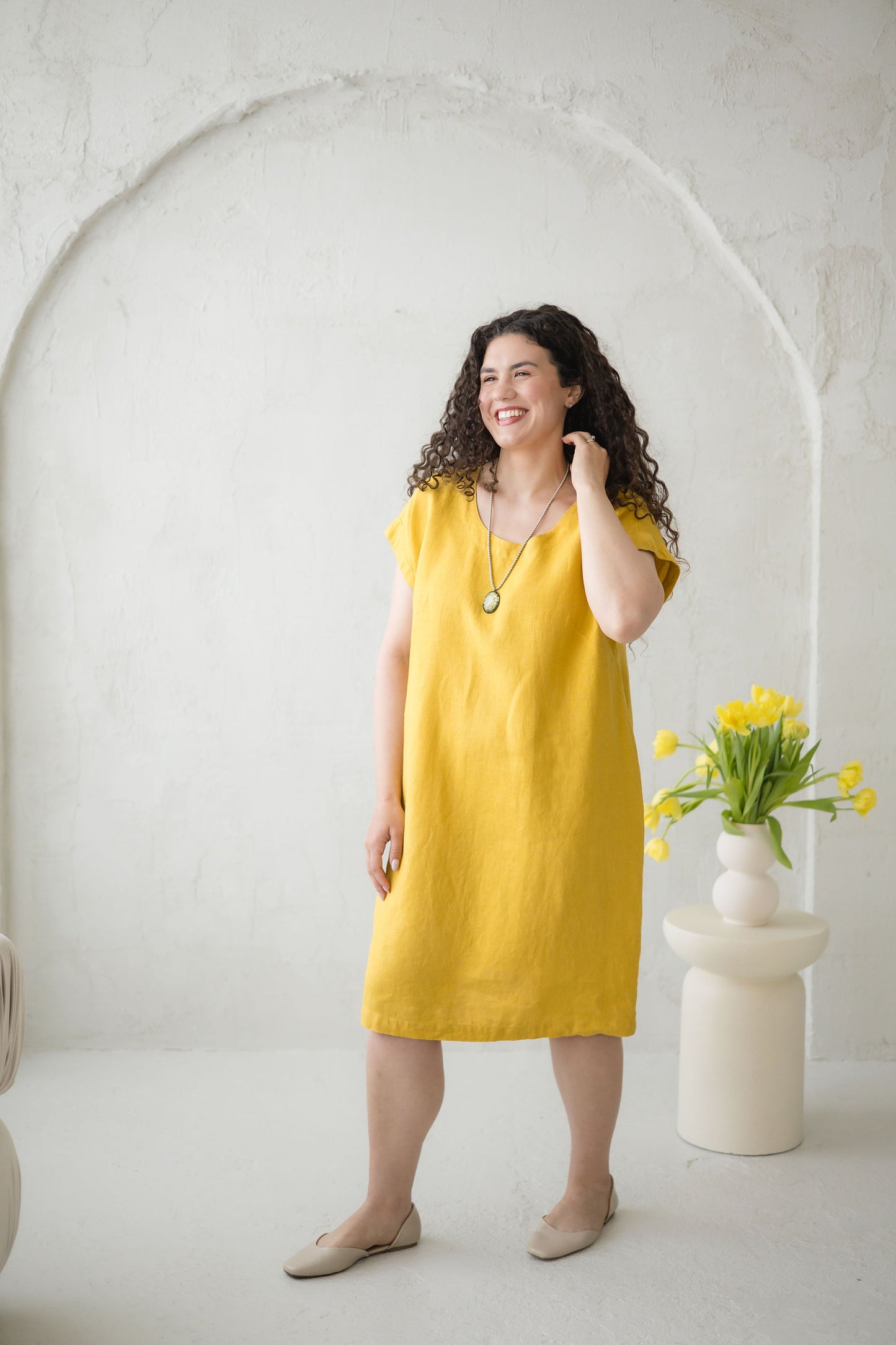 Linen Casual Dress ELIANA