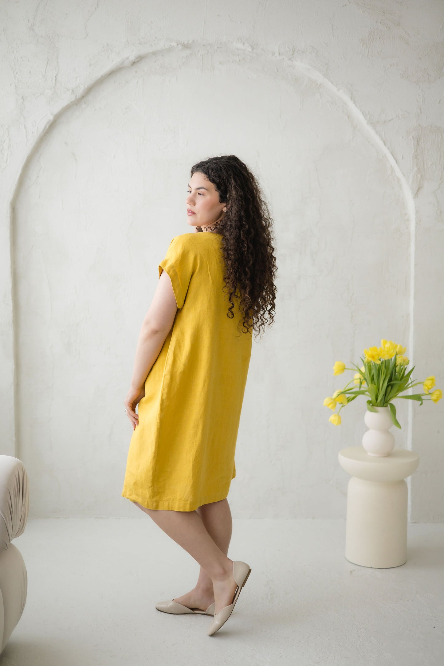 Linen Casual Dress ELIANA